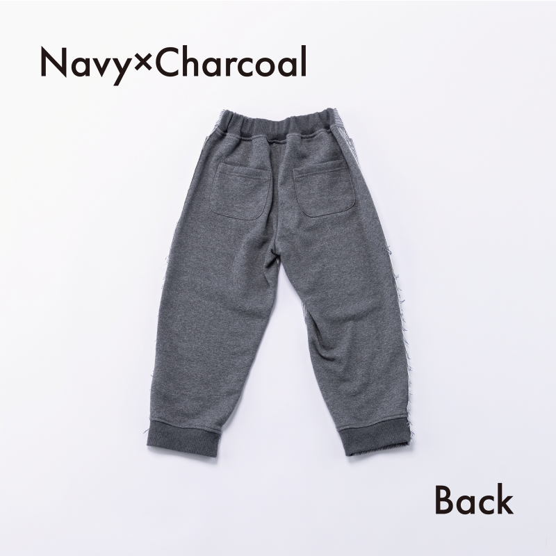 日本伊努伊努 異素材拼接束口褲 大人款 2色