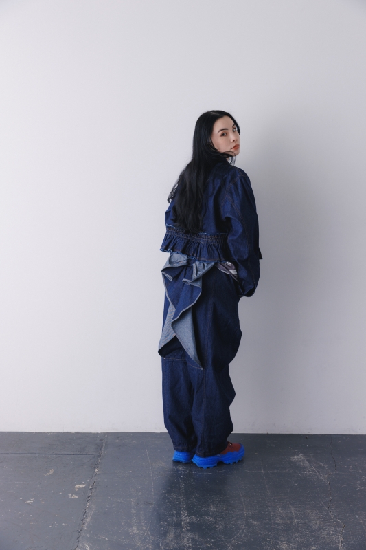 日本伊努伊努 背影大蝴蝶結牛仔褲 大人款 2色