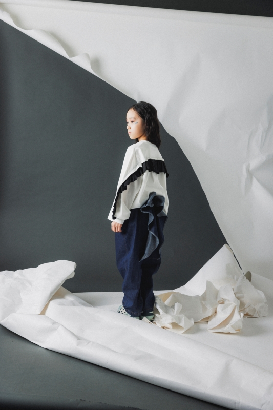 日本伊努伊努 背影大蝴蝶結牛仔褲 大人款 2色