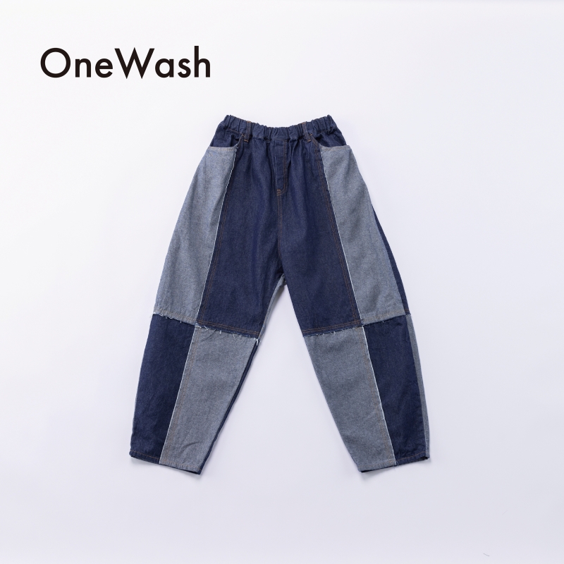 日本伊努伊努 拼拼看牛仔褲 大人款 2色