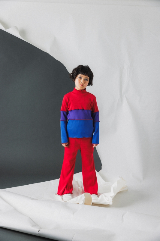 日本伊努伊努 羅紋喇叭褲 大人款 3色