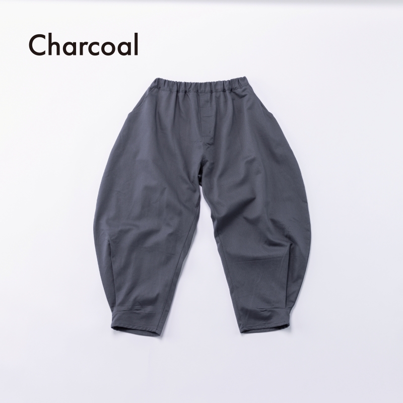 日本伊努伊努 下抓褶圓弧寬褲 大人款 3色