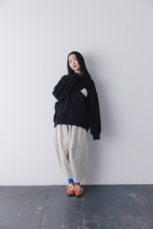 日本伊努伊努 顆粒感牛仔氣球褲 大人款