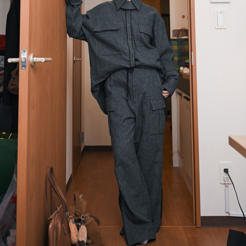 日本ENSW TWEEDY CARGO PANTS 2色