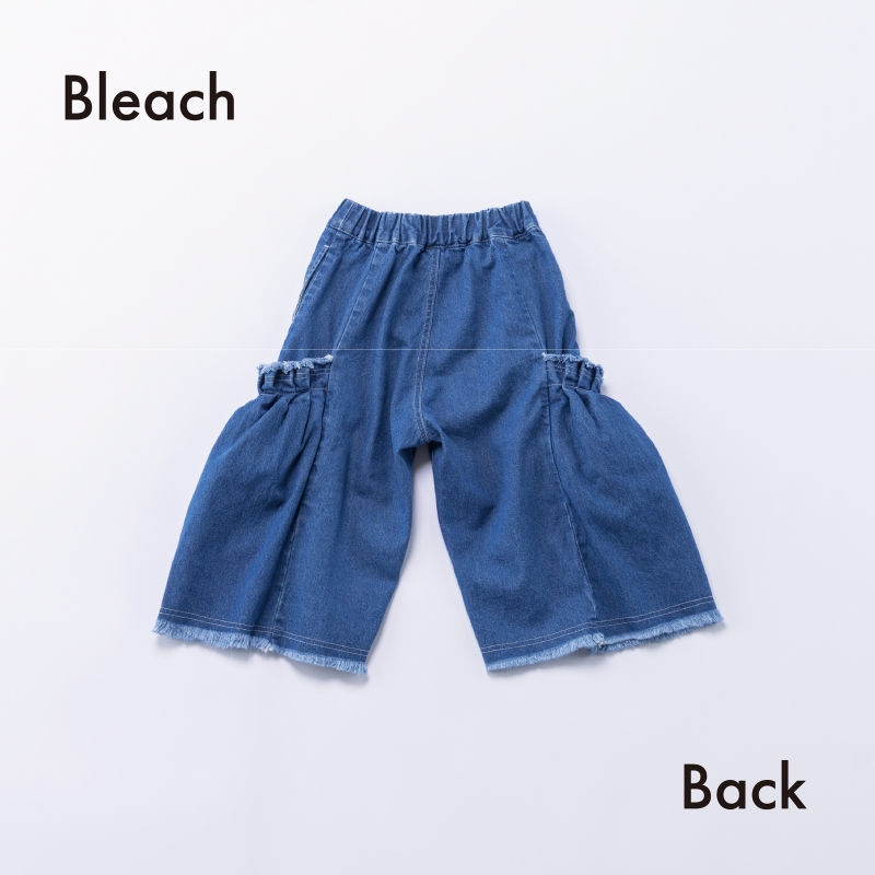 日本伊努伊努 澎澎口袋牛仔寬褲 大人款 2色