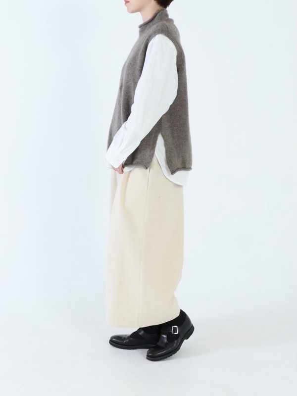 日本奶奶家 棉羊毛朱子織小寬褲 2色