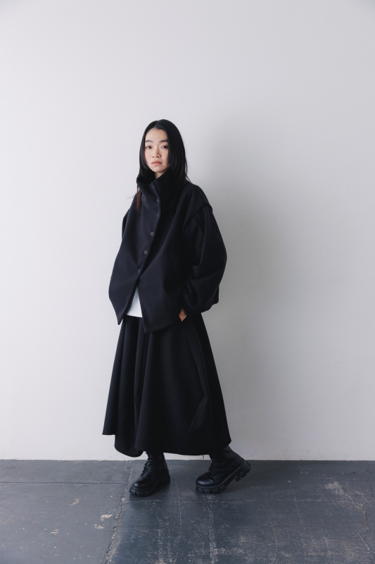 日本伊努伊努 麥爾登厚呢長裙 大人款 2色