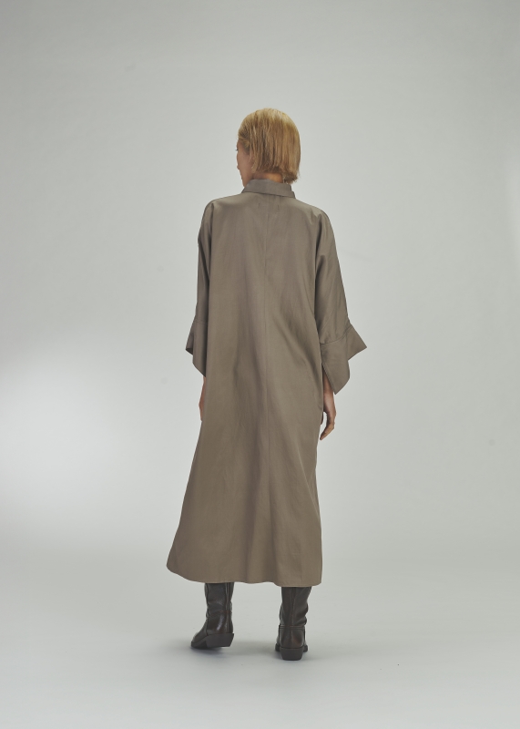 日本ENSW ROLL UP TRIP SHIRT DRESS 2色