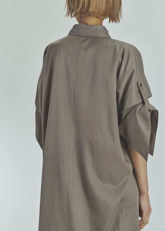 日本ENSW ROLL UP TRIP SHIRT DRESS 2色