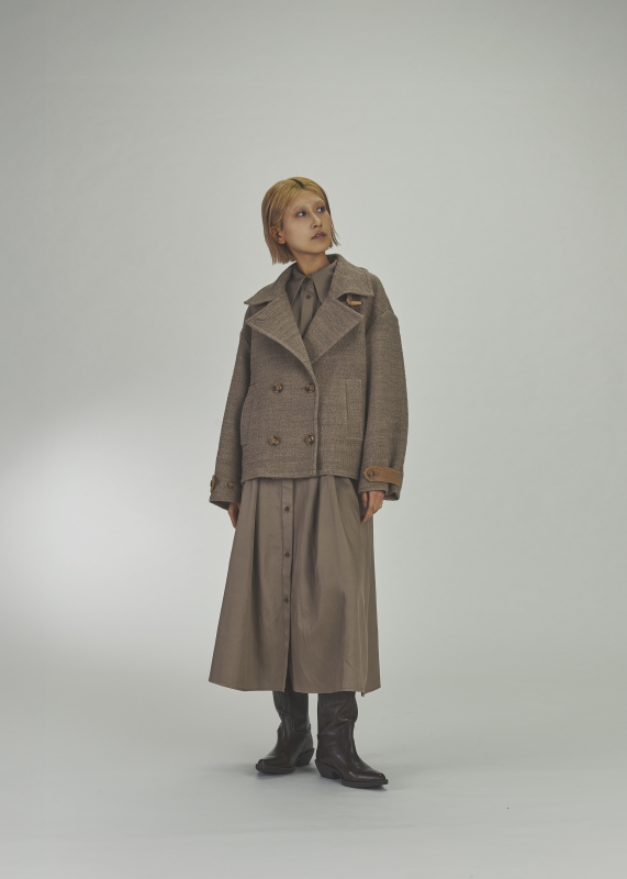 日本ENSW ROLL UP TRIP SHIRT DRESS 2色