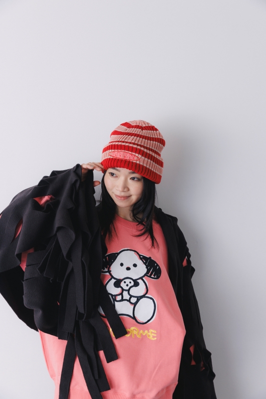 日本伊努伊努 剪紙抓皺立體圍巾 4色