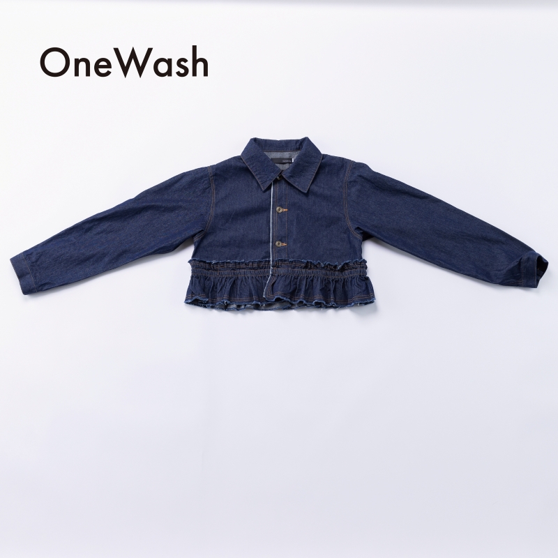 日本伊努伊努 牛仔小波浪外套 大人款 2色