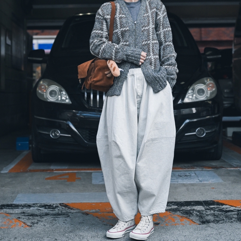 日本ENSW NEPP CHECK DOUBLE FACED ZIP CADIGAN