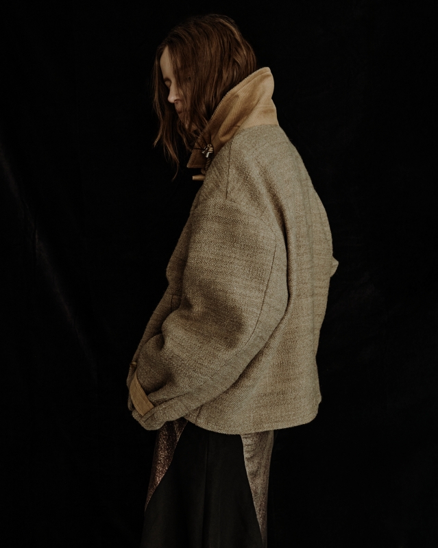 日本ENSW THOUSAND TWEED DOUBLE COAT 2色