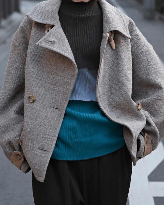 日本ENSW THOUSAND TWEED DOUBLE COAT 2色