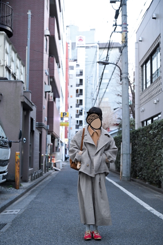 日本ENSW THOUSAND TWEED DOUBLE COAT 2色