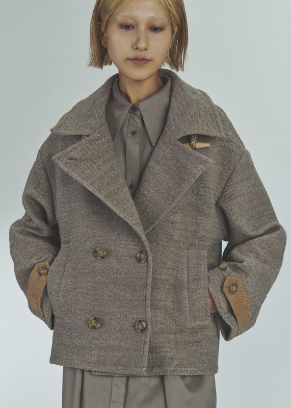 日本ENSW THOUSAND TWEED DOUBLE COAT 2色