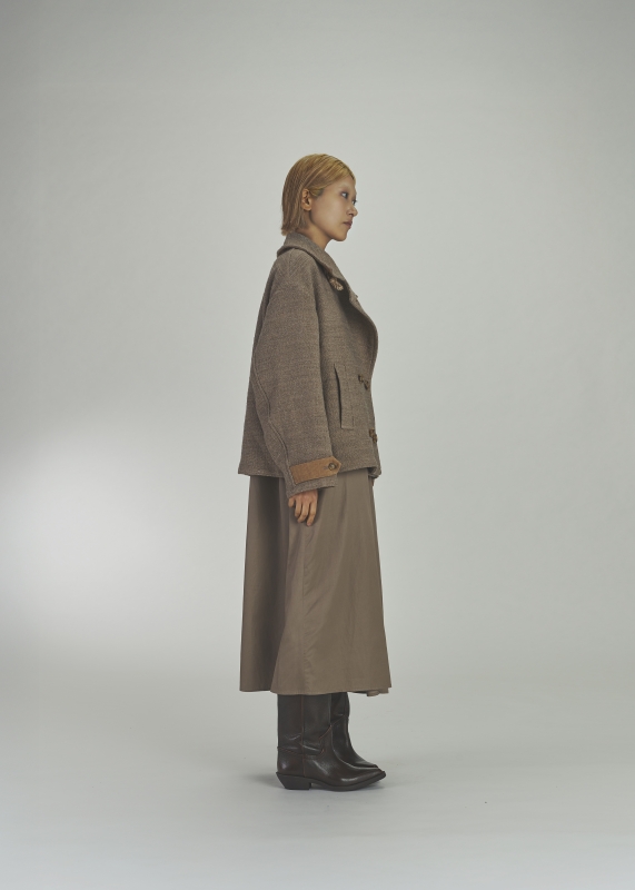 日本ENSW THOUSAND TWEED DOUBLE COAT 2色