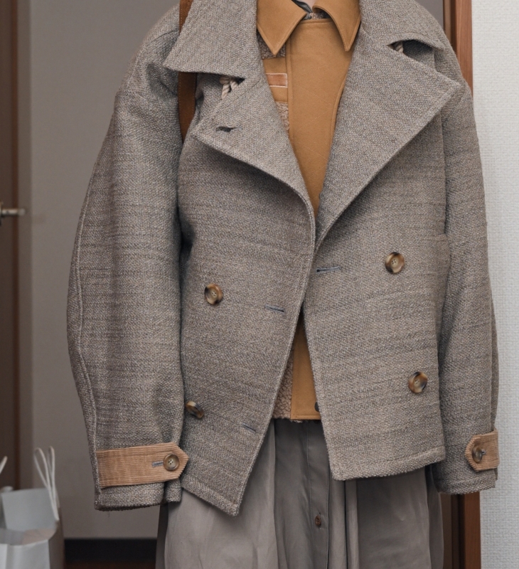 日本ENSW THOUSAND TWEED DOUBLE COAT 2色