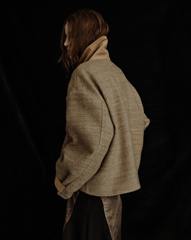 日本ENSW THOUSAND TWEED DOUBLE COAT 2色