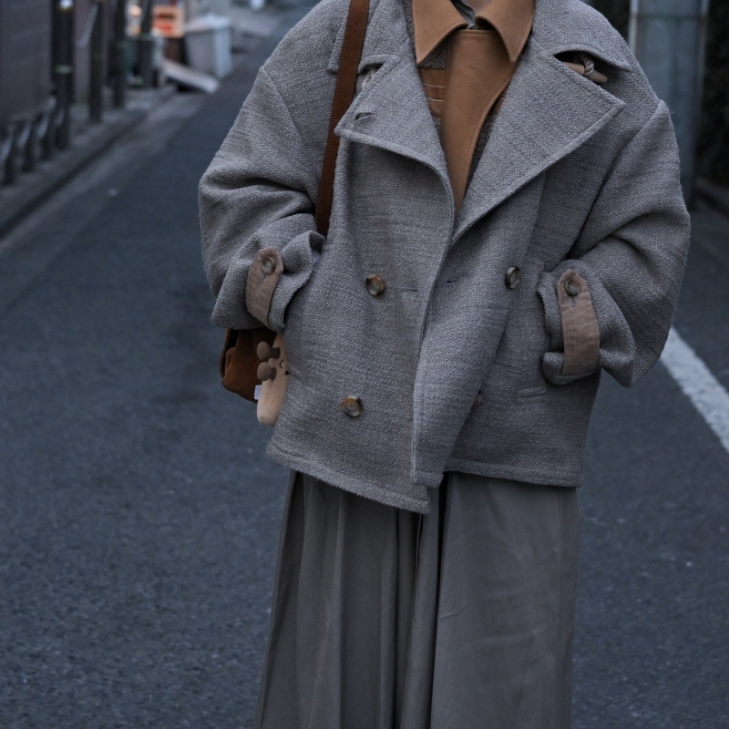 日本ENSW THOUSAND TWEED DOUBLE COAT 2色