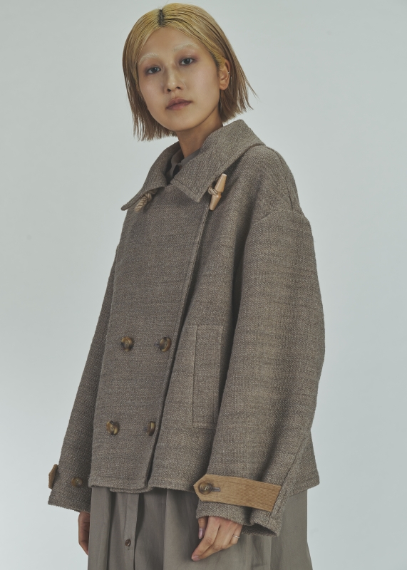 日本ENSW THOUSAND TWEED DOUBLE COAT 2色