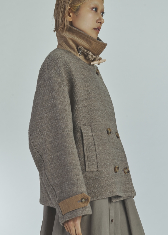 日本ENSW THOUSAND TWEED DOUBLE COAT 2色