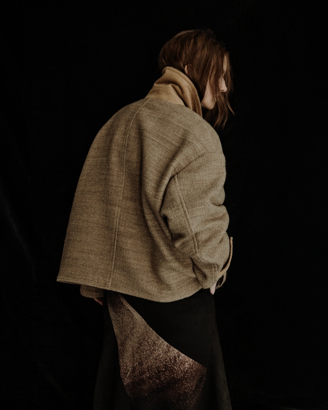 日本ENSW THOUSAND TWEED DOUBLE COAT 2色