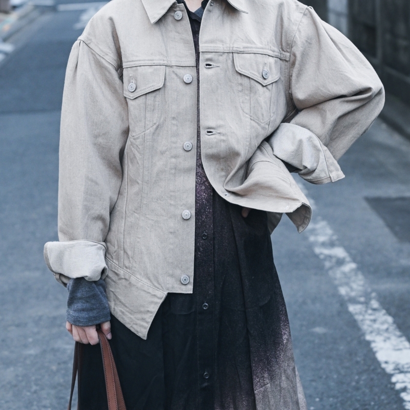 日本ENSW SCULPTURE DENIM JACKET 2色