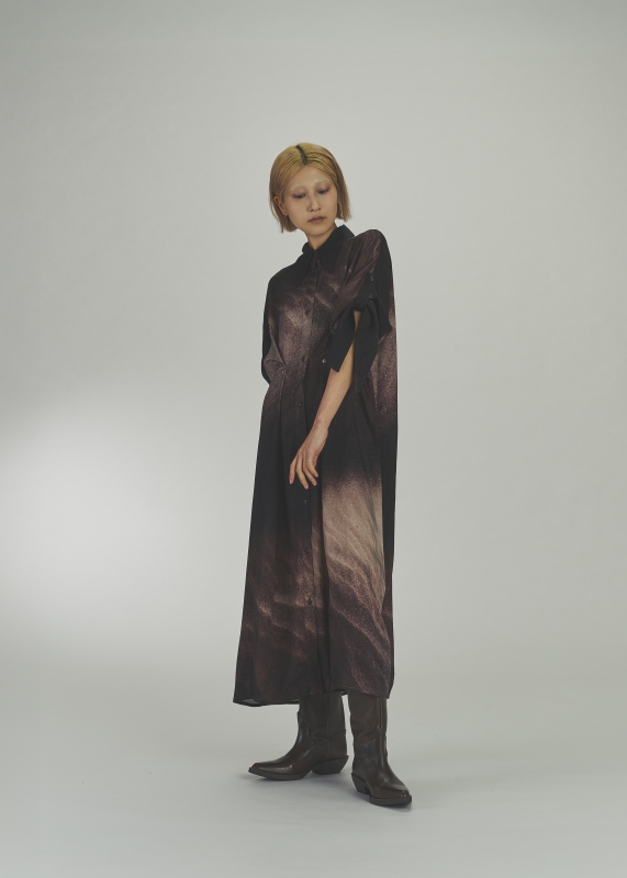 日本ENSW FUMON PRINT ROLL UP TRIP SHIRT