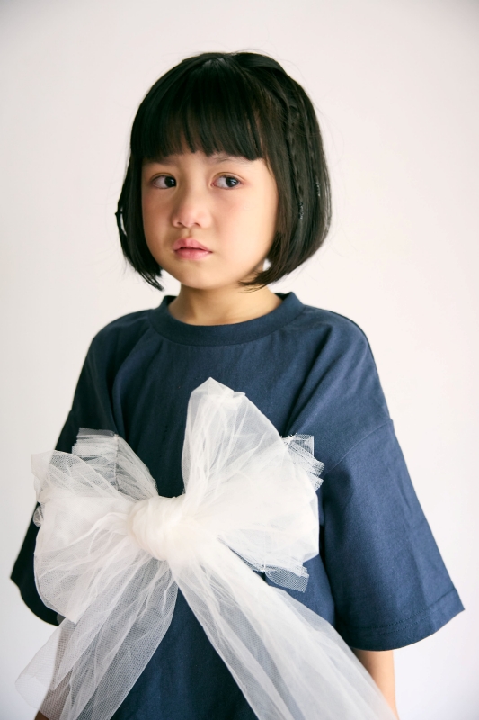 日本伊努伊努 薄紗蝴蝶結上衣 3色 大人款