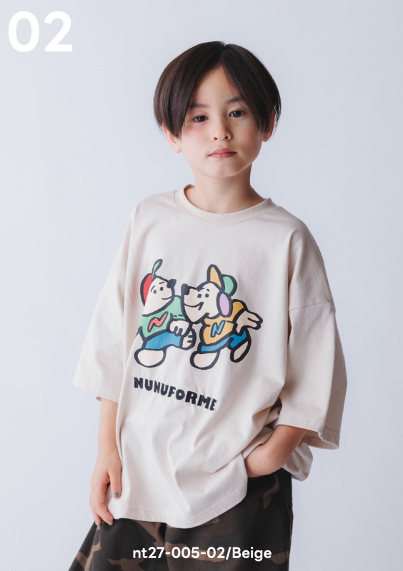 日本伊努伊努 狗狗刺繡印花上衣 3色 大人款