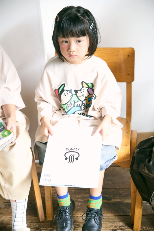 日本伊努伊努 狗狗刺繡印花上衣 3色 大人款