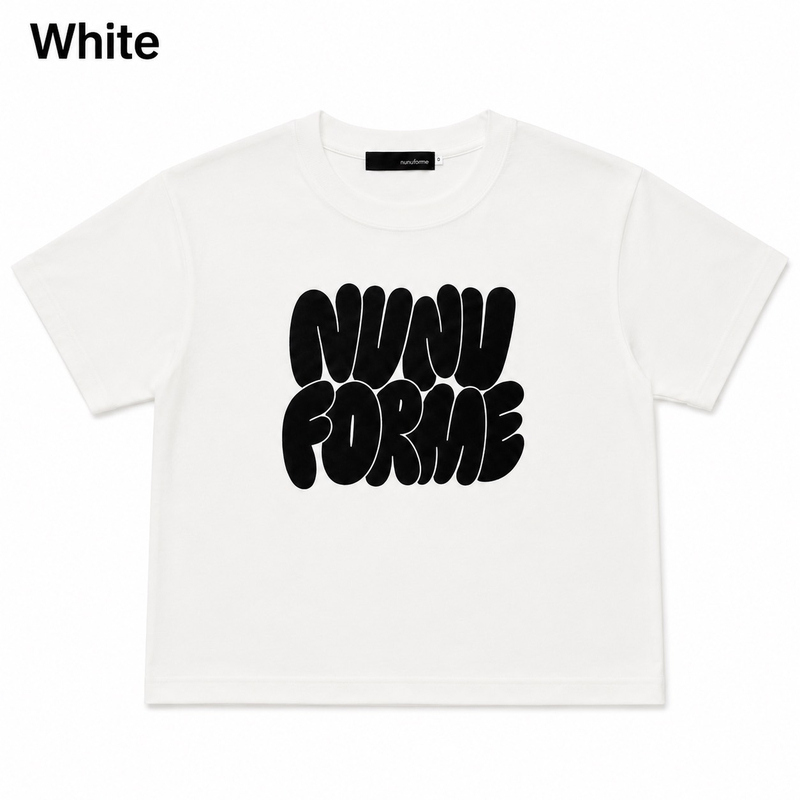 日本伊努伊努 泡泡Logo短版上衣 2色 大人款