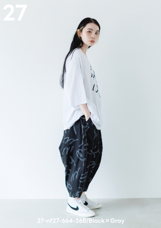 日本伊努伊努 手繪Logo尖角褲 2色 大人款
