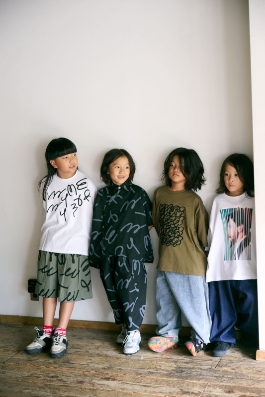 日本伊努伊努 手繪Logo尖角褲 2色 大人款