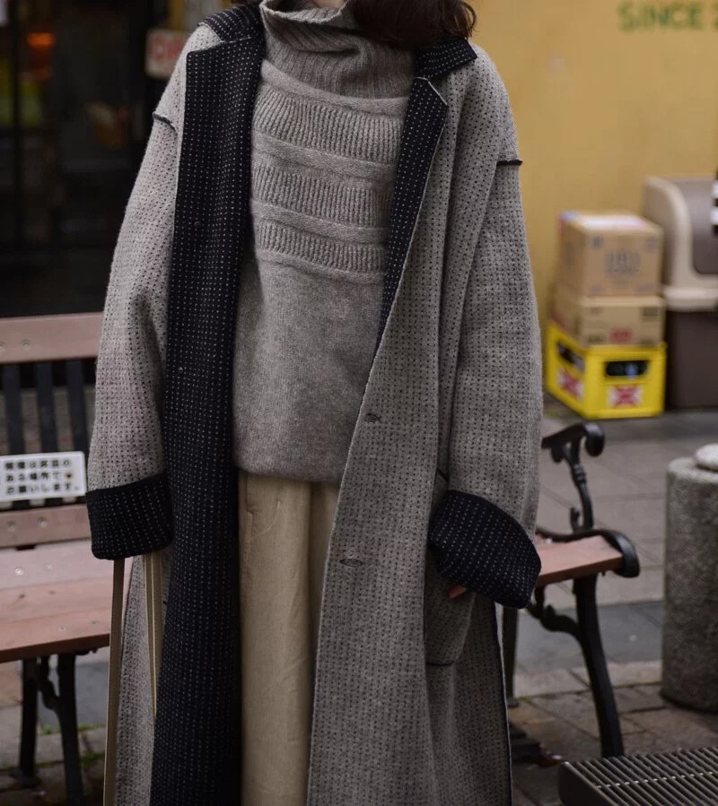 日本奶奶家 蒙古高原氂牛兩面穿外套 三色 (size)