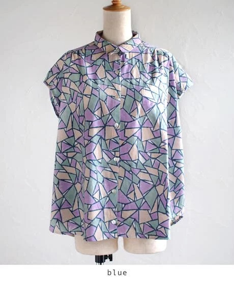 日本品牌 鏡子圖騰球童襯衫 三色 size