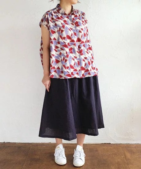 日本品牌 鏡子圖騰球童襯衫 三色 size