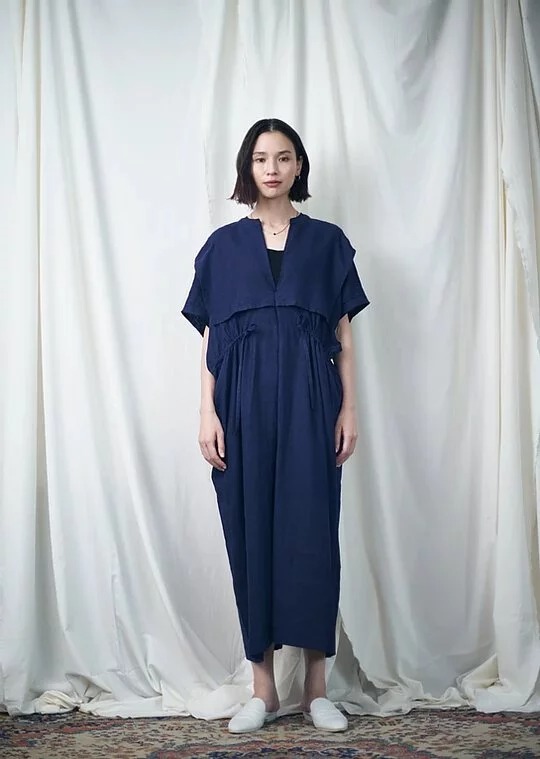 日本奶奶家2號 法國麻MONK DRESS 三色 size