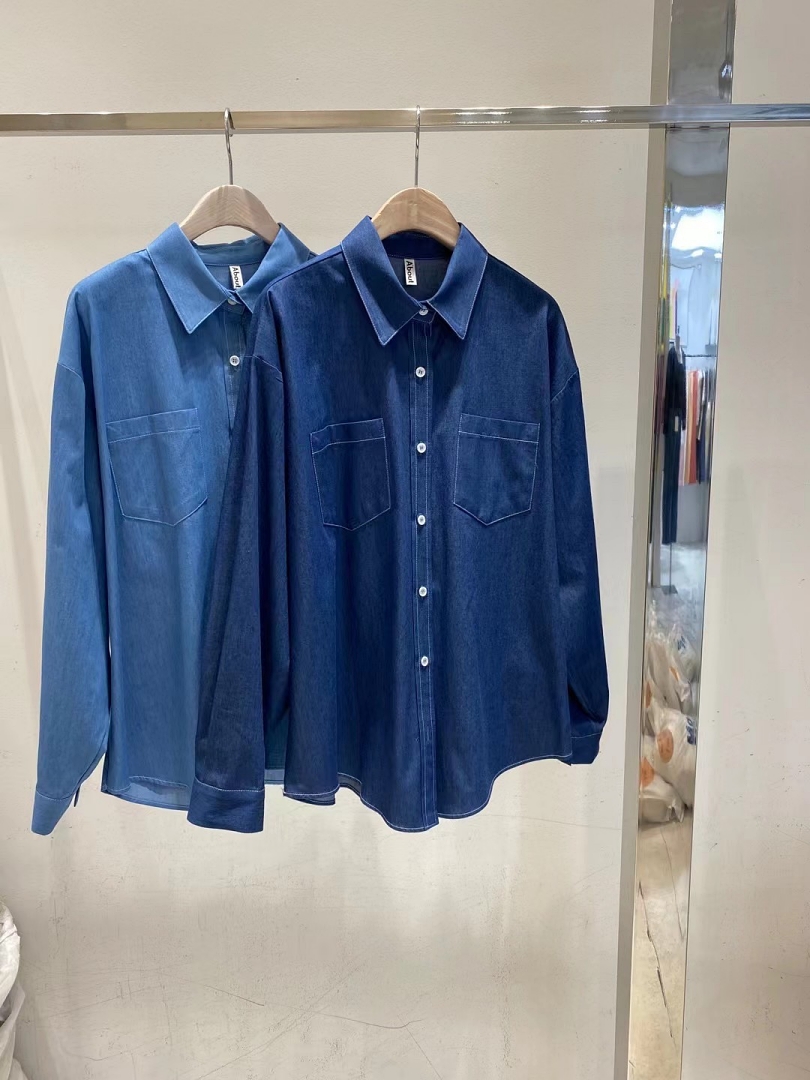 韓 牛仔藍襯衫 2色 size