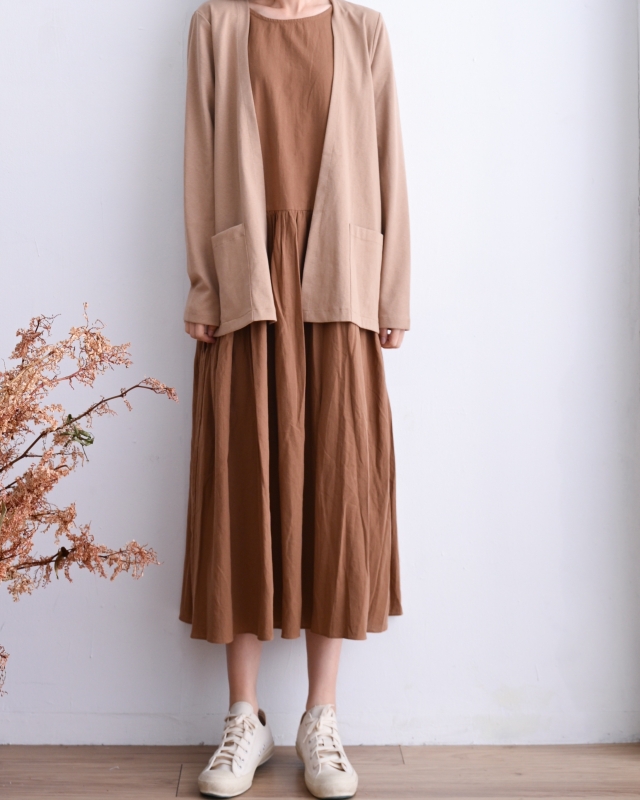 韓 假兩件式長洋 2色 size