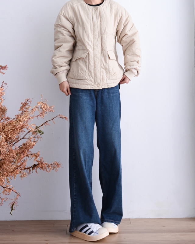 韓 圓領短版外套 2色 size