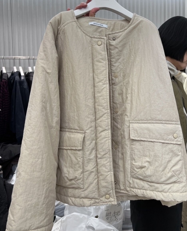 韓 圓領短版外套 2色 size