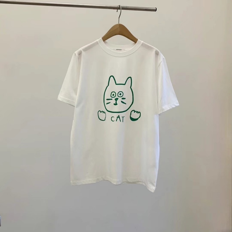 韓 塗鴉貓貓上衣 4色 size