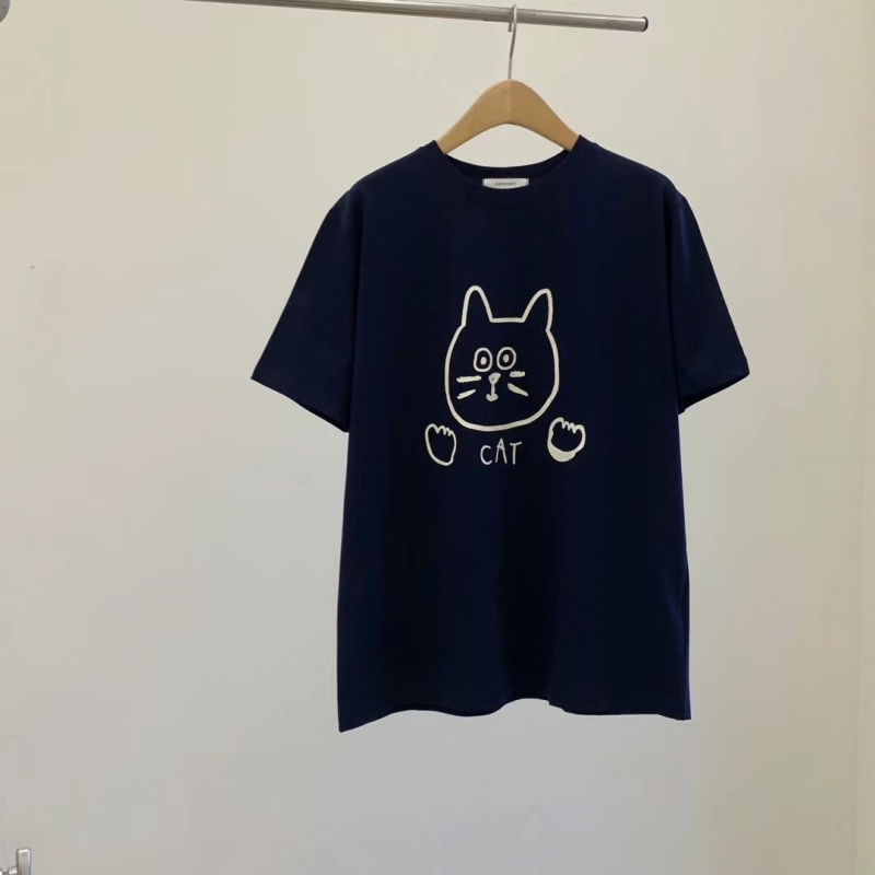 韓 塗鴉貓貓上衣 4色 size