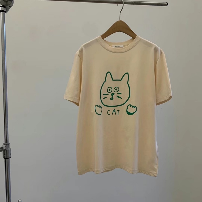 韓 塗鴉貓貓上衣 4色 size