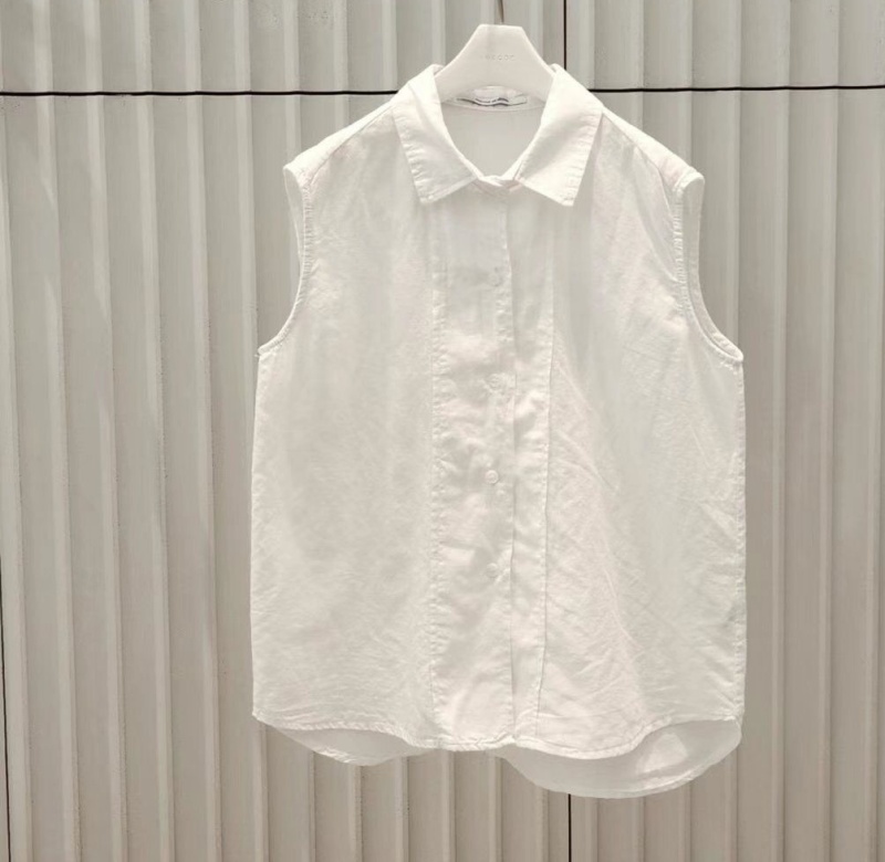韓 棉麻襯衫背心 2色 size