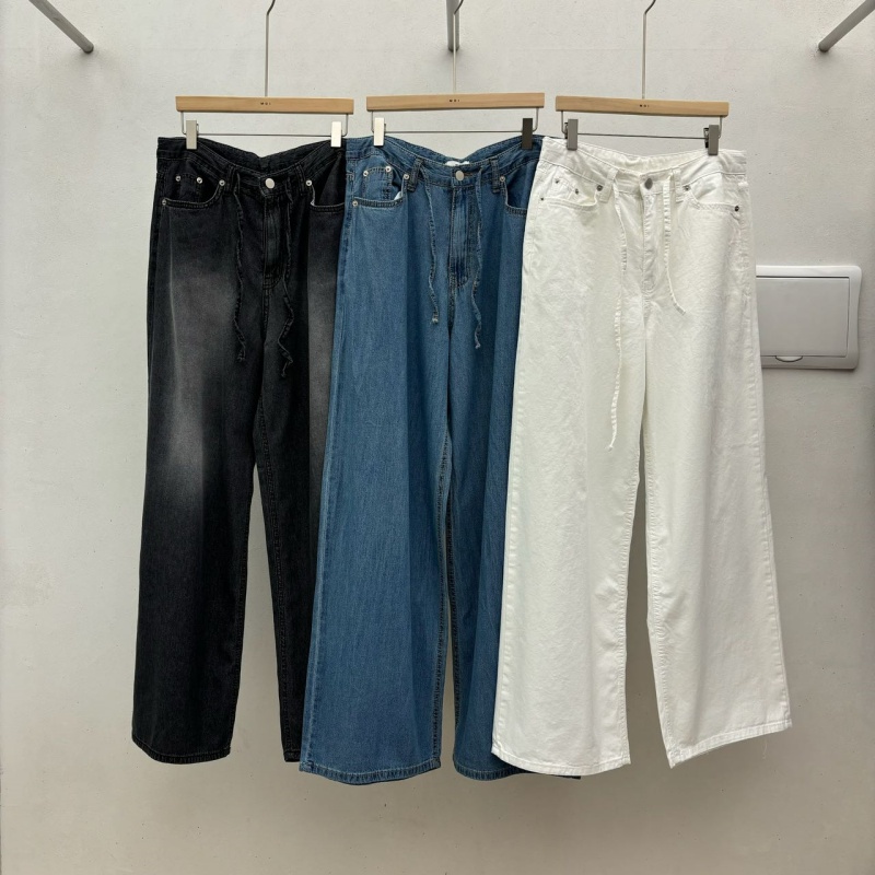 韓 軟料綁帶長褲 3色 size