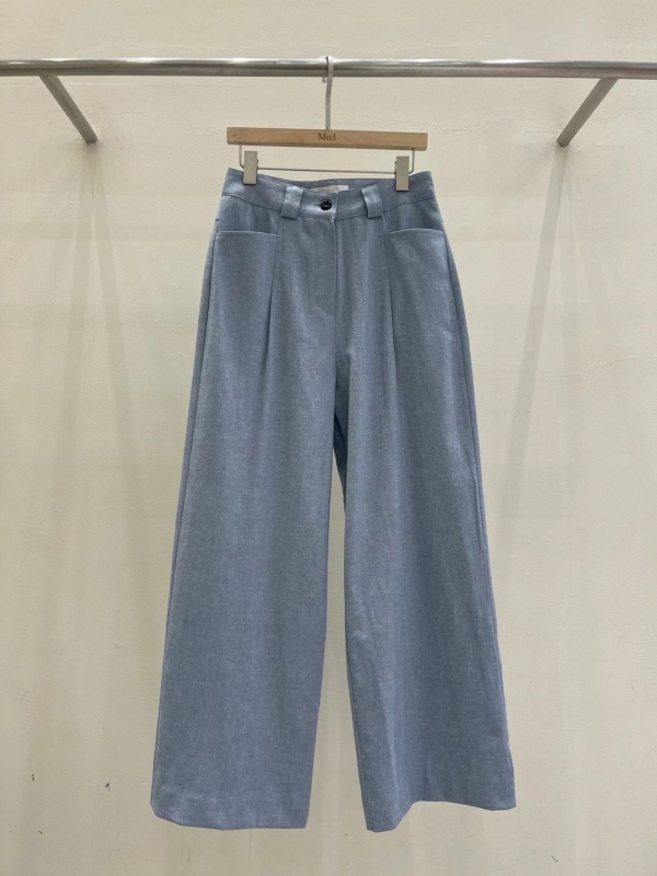 韓 打折素色寬褲 2色 size